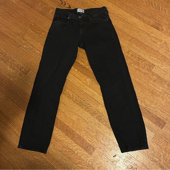 AGOLDE Women's Straight Leg Jeans in Black - Picture 2 of 10